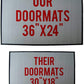 Our large custom doormats compared to the competition