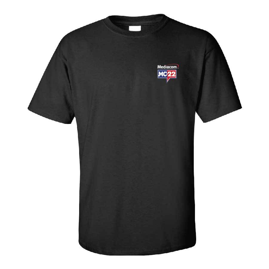 MC22 Black Short Sleeve 1-Sided T-Shirt