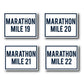 Marathon Race Yard SignPackage Navy Blue