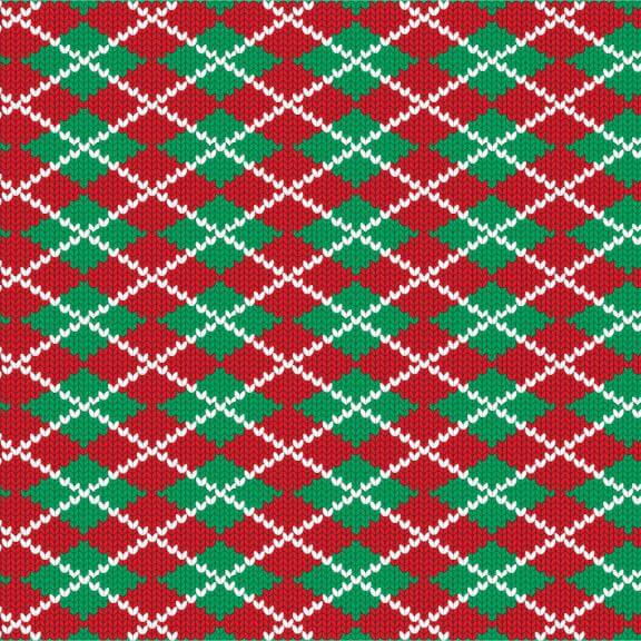 Argyle pattern for Christmas banners