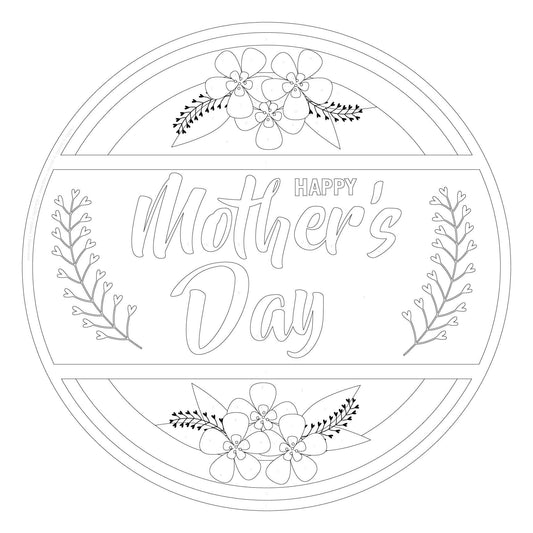 Mother's Day Color-by-Number Yard Sign