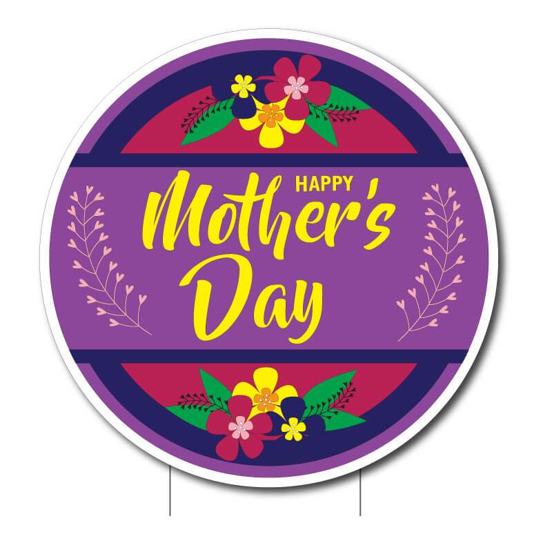 Mother's Day Color-by-Number Yard Sign