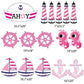 Ahoy Nautical Girl Yard Signs & Decorations 16 piece set FREE SHIPPING