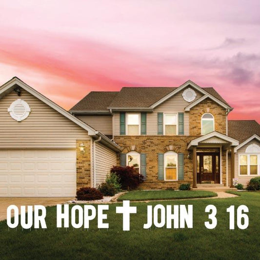 John 3:16 yard decorations