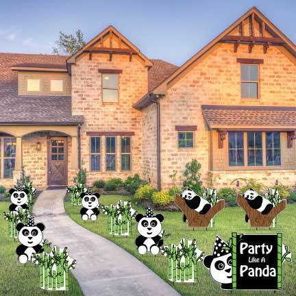 Party Like A Panda Yard Decorations