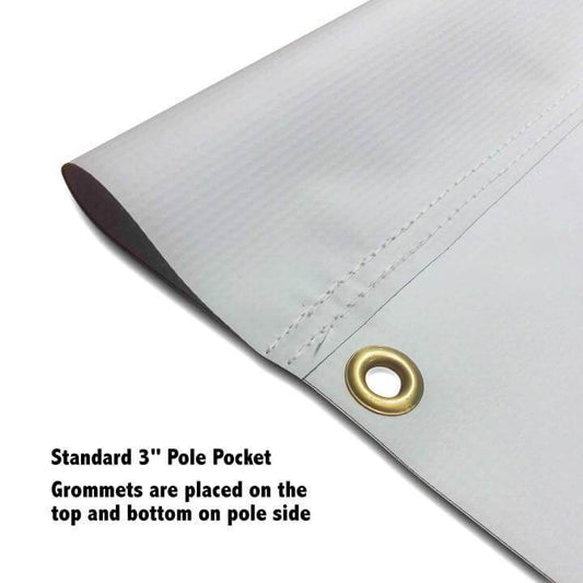 pole banner with grommets