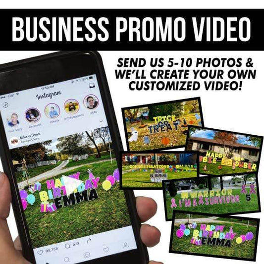 yard sign business promo video
