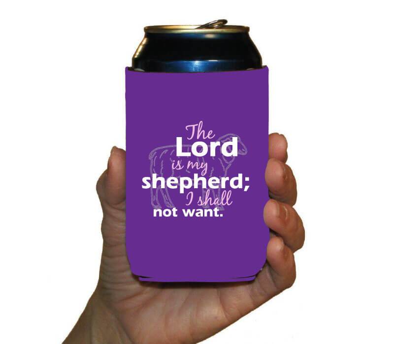 Psalm 23 Religious Koozie for Holiday Gifts