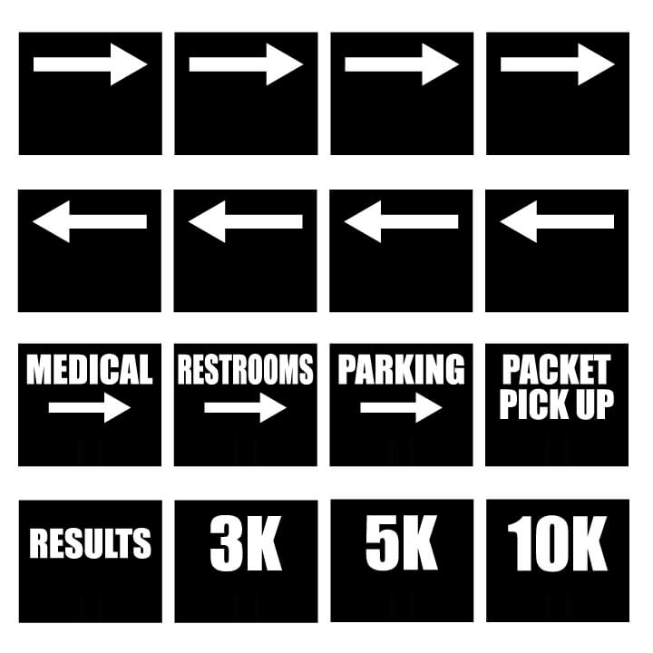 Road Race Directional Signs & Cones Set | VictoryStore – VictoryStore.com