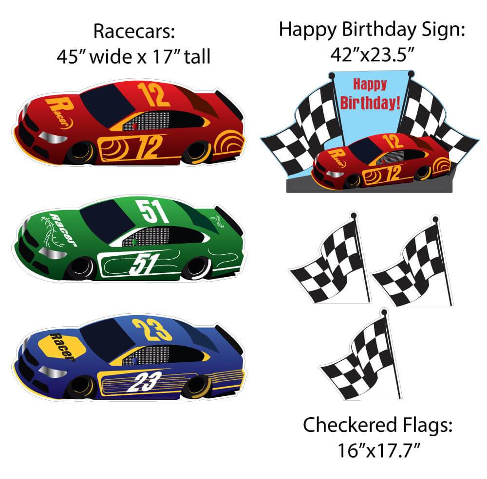 Race Car Yard Decoration Set