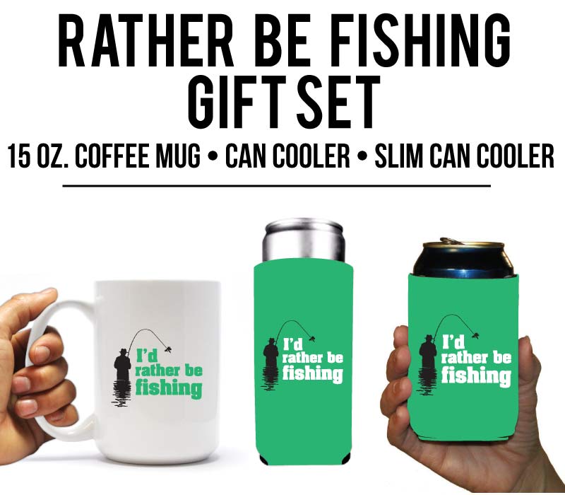 I'd Rather Be Fishing Holiday & Birthday Gift for fishermen