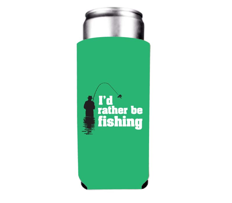 fishing theme can cooler gift for fishermen