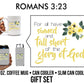 Romans 3:23 Religious Holiday Gift for men & women