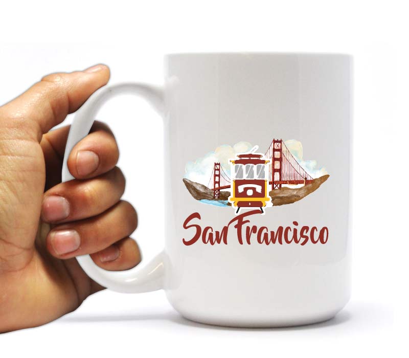 San Francisco Coffee Mug Gift Set for men & women