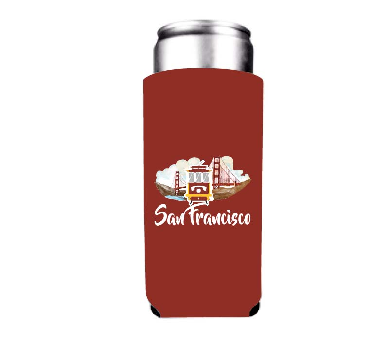San Francisco slim Can Cooler Gift for Women