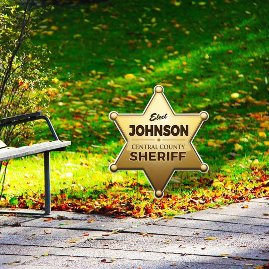 sheriff yard sign
