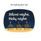 Silent Night Christmas yard card decoration