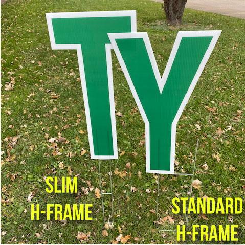slim h frame compared to standard h-frame