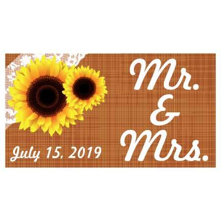 Custom Wedding Shower Banner - Mr. And Mrs. Waterproof Vinyl Banner