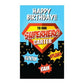 Custom Superhero Themed Birthday Party Door Banner