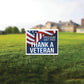 Thank A Veteran Gift Pack - Yard Sign, Decal & Can Cooler - FREE SHIPPING