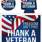 Thank A Veteran Gift Pack - Yard Sign, Decal & Can Cooler - FREE SHIPPING
