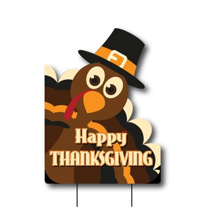 Happy Thanksgiving Yard Sign