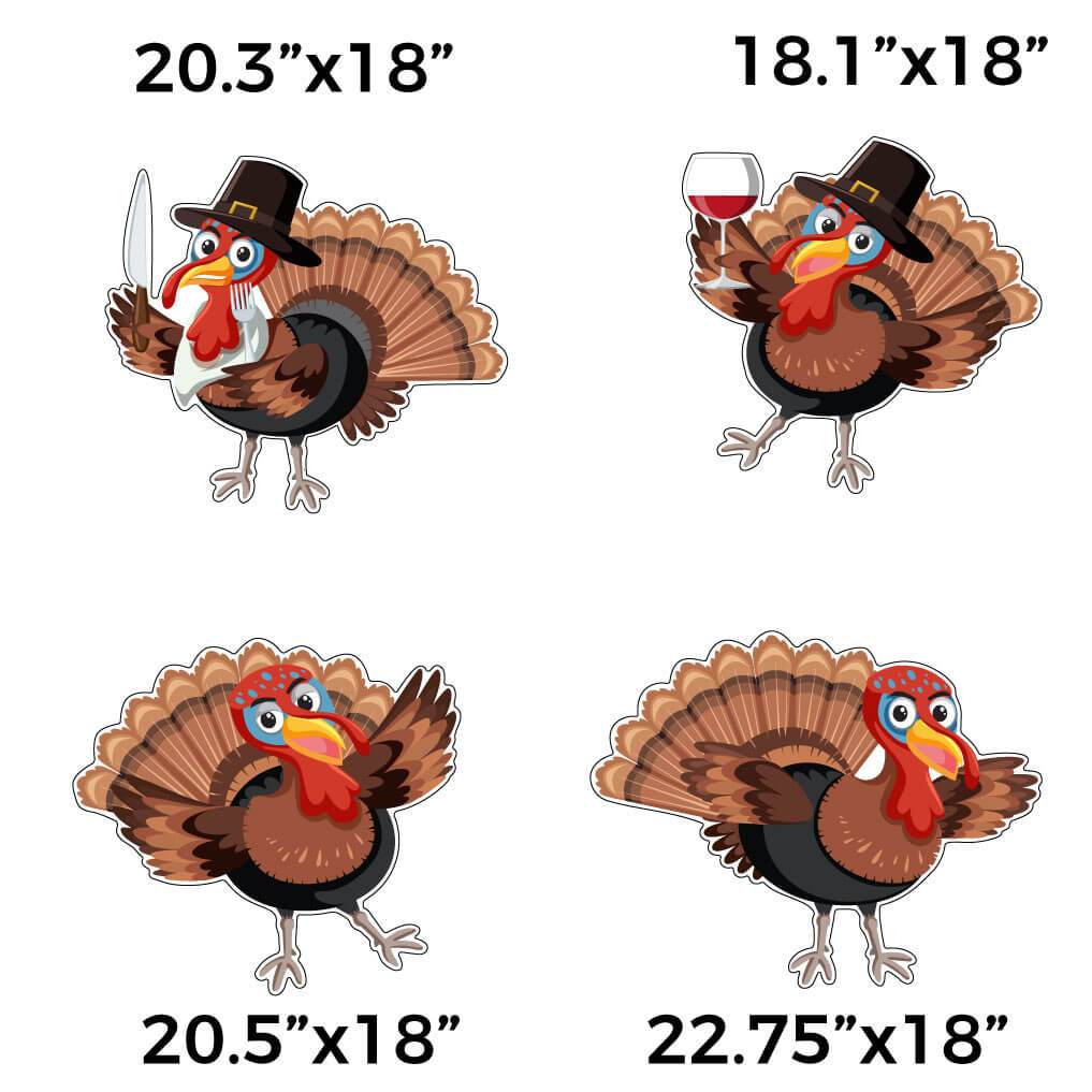thanksgiving turkey yard decoration