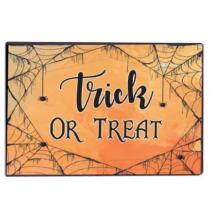 Halloween Trick or Treat Doormat