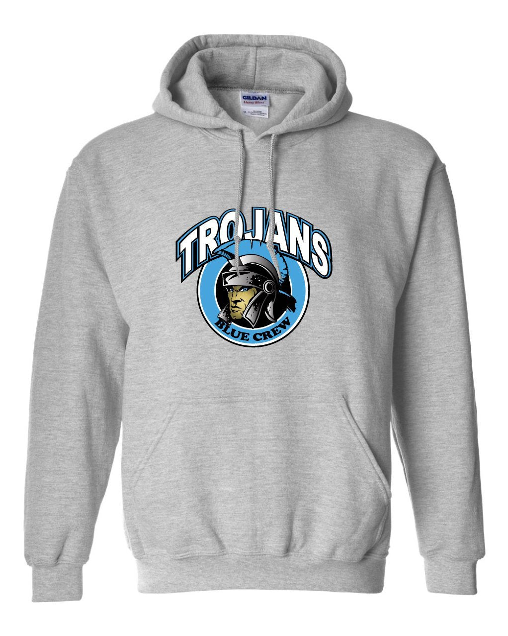 Triopia Trojans - Blue Crew Hooded Sweatshirt