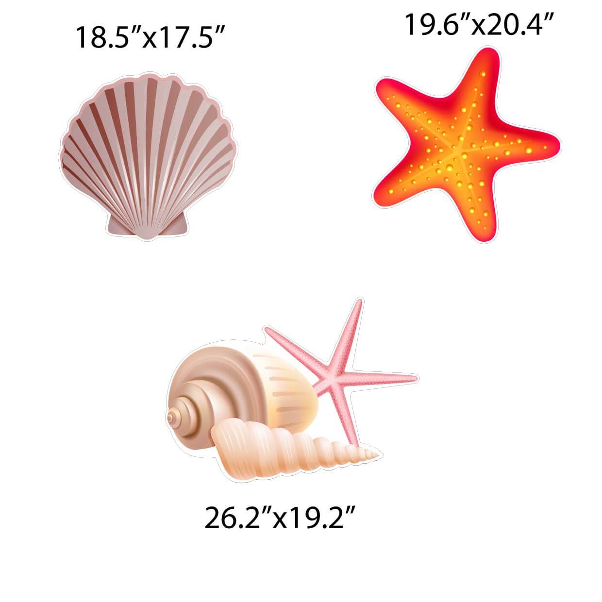 Sea Shells Yard Card Flair