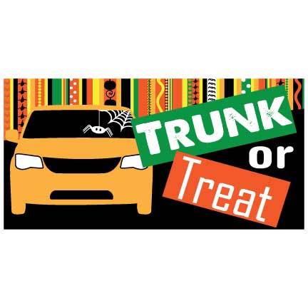 Halloween Banner - Trunk or Treat Waterproof Vinyl Banner