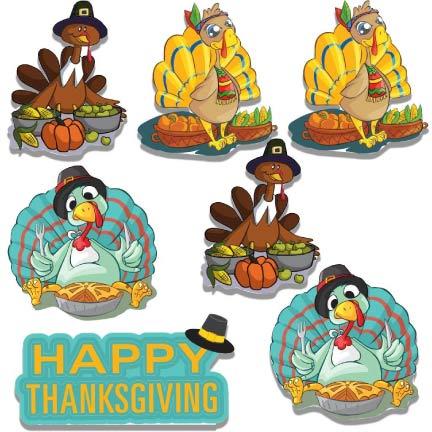 Happy Thanksgiving Turkey Pilgrims Yard Decoration - FREE SHIPPING