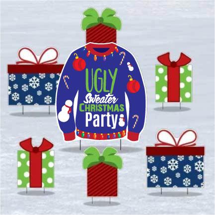 Ugly Sweater Party Decorations for your yard