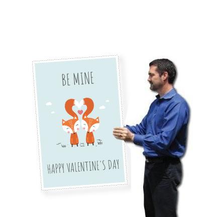 3' Tall Design Your Own Giant Valentine's Day Cards
