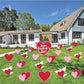 Valentine's Day Heart & Doves Yard Card Decoration