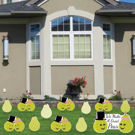 We Make A Great Pear Anniversary Lawn Decorations