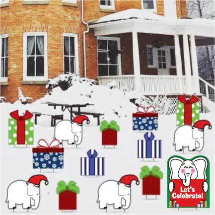White Elephant Christmas Party Decorations for your yard