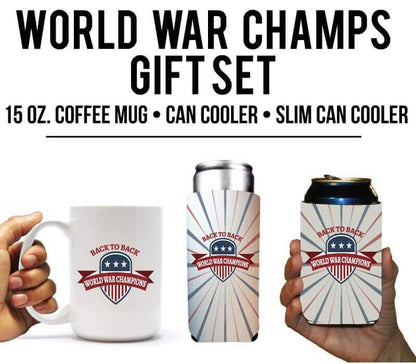 Back to Back World War Champs Patriotic Gift Set for Men