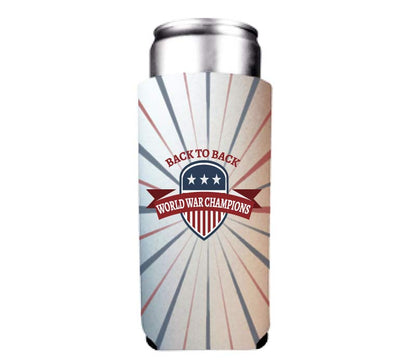 Back to Back World War Champs Can Cooler Gift for the Holidays