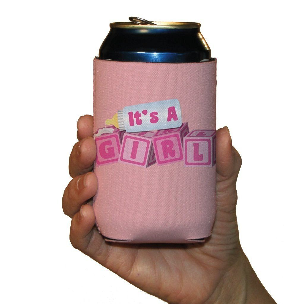New Baby It's A Girl Can Cooler Set of 6 - 6 Designs - FREE SHIPPING