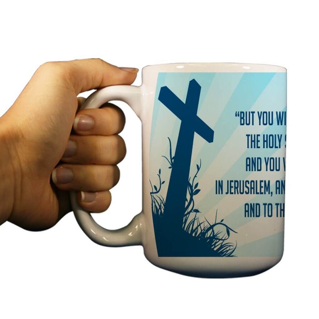 Acts 1:8 Religious 15oz Coffee Mug