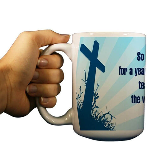 Acts 18:11 Religious 15oz Coffee Mug