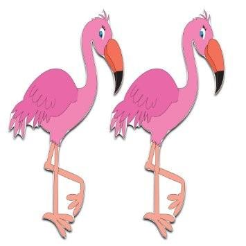 Flamingo Yard Decoration Yard Cards - Set of 2 - FREE SHIPPING