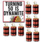 Birthday Yard Card -Turning 50 Is Dynamite Yard Decoration - FREE SHIPPING