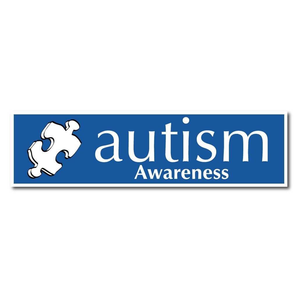Autism Awareness Bumper Magnet 3 x 11.5 - FREE SHIPPING