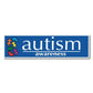 Puzzle Pieces Autism Awareness Bumper Magnet Pair (#5) - 3" x 11.5" - FREE SHIPPING