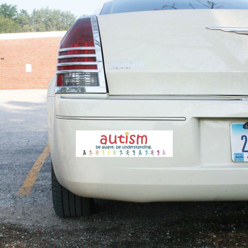 Autism Be Aware. Be Understanding. Bumper Magnet 3 x 11.5 - FREE SHIPPING