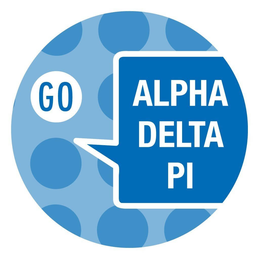 Alpha Delta Pi Canvas Tote Bag - Go Alpha Delta Pi!