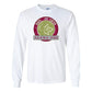 Alpha Phi Long Sleeve T-shirt Distressed Circle Design - FREE SHIPPING